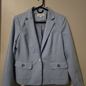 Calvin Klein Women's Light Blue Blazer